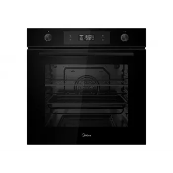 Midea MBON5M90E6-BK Einbau-Elektrobackofen 70L Touch-Display Pyrolytische Selbstreinigung Schwarz