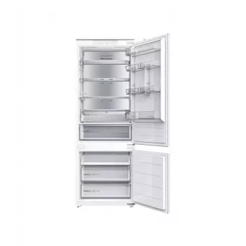 Midea MDRE554FGD01D Einbau-Kombi-Kühlschrank, No Frost, 403 L, Weiß, Energieklasse D