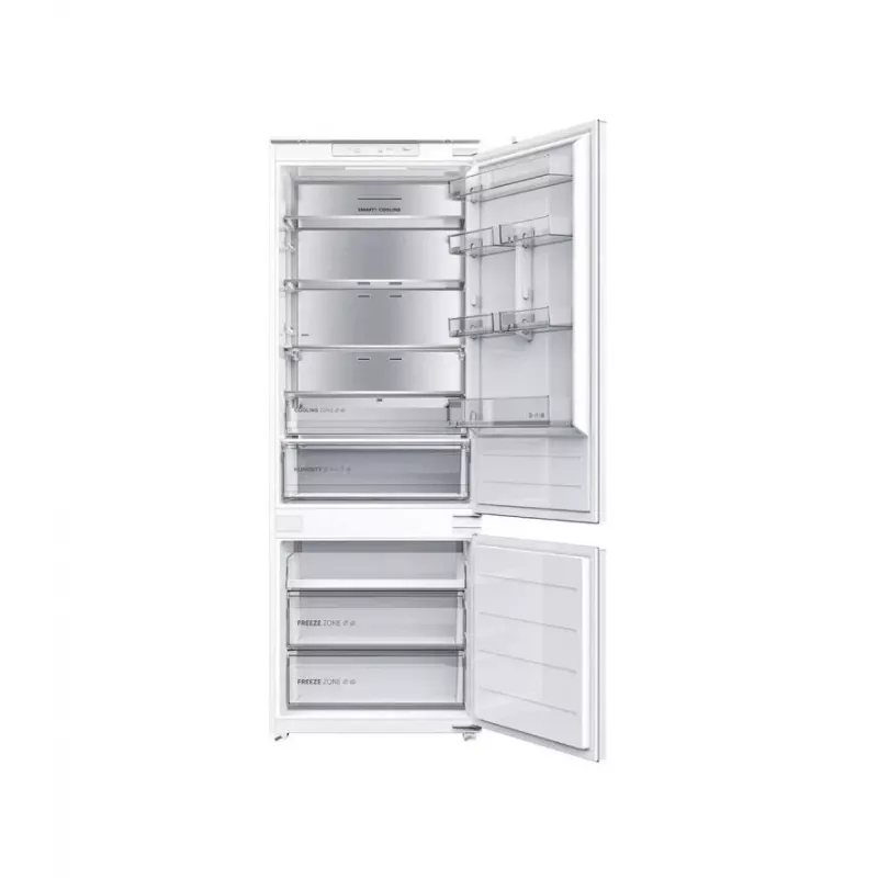 Midea MDRE554FGD01D Einbau-Kombi-Kühlschrank, No Frost, 403 L, Weiß, Energieklasse D