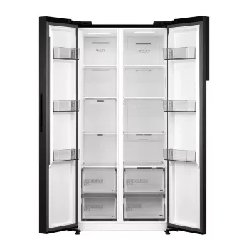 Midea MDRS619FIE45 Side-by-Side-Kühlschrank, 460 L, No Frost, Dark Inox, Energieeffizienzklasse E