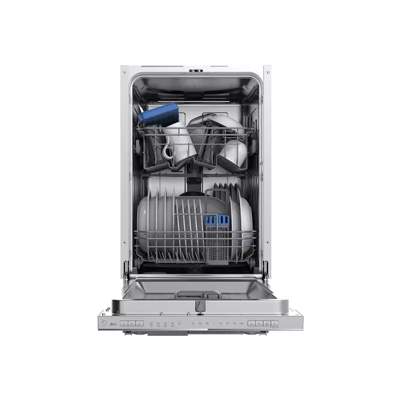 Midea MDWEB1004LS-W Staubsaugerroboter mit LDS-Lasernavigation, 4000 Pa Saugkraft, Sonic-Mopp, 5200 mAh Akku, App- und Sprachsteuerung, Weiß