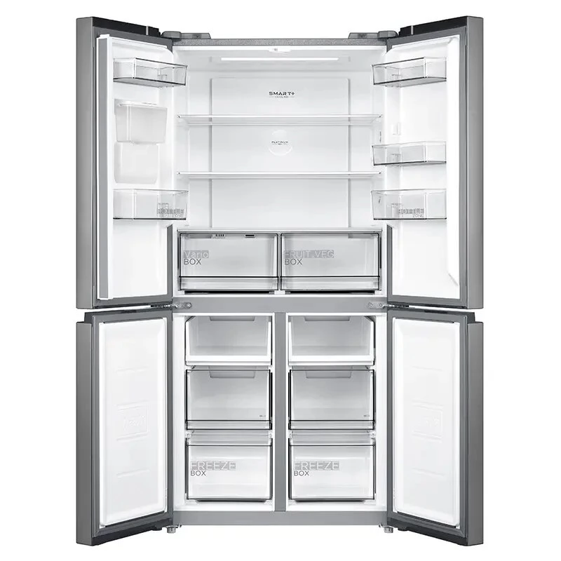 Midea Side-by-Side Kühlschrank MDRM632FGD46W, No Frost, 470 L, Edelstahl, Energieklasse D