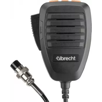 Midland Albrecht 42000 Dynamisches CB-Funk-Mikrofon mit 4-Pin-Anschluss und PTT