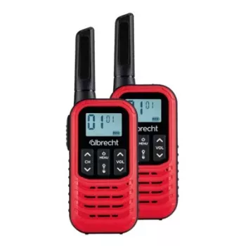 Midland Albrecht Tectalk Go Paar PMR446 Funkgerät-Set mit 8 Kanälen, 38 CTCSS-Tönen, 83 DCS-Tönen, VOX, beleuchtetem LCD, Dual-Ladestation, spritzwassergeschützt, Taschenlampe (29646)