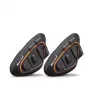 Midland BTX1 PRO S-TWIN Motorrad-Bluetooth-Intercom Twin Pack mit 800 m Reichweite, 23 h Akku, IPX6, DNK-Rauschunterdrückung, FM-Radio, universelle Kopplung