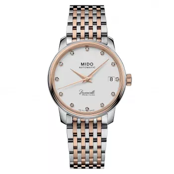 MIDO Baroncelli III Lady Diamonds Damen Automatikuhr M027207220160 33mm Roségold PVD