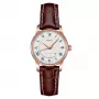 MIDO Baroncelli Lady Quarz Uhr 29mm Edelstahl mit PVD Gelbgoldbeschichtung silbernes Zifferblatt