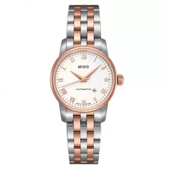 MIDO Baroncelli Lady Damen-Quarzuhr M76009N61 29mm Roségold PVD Edelstahl