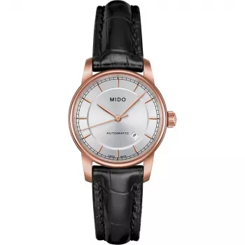 MIDO Baroncelli Lady Damenuhr M76003104 29mm Edelstahl Silbernes Zifferblatt