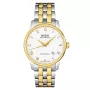 MIDO Herrenuhr M86009261 Baroncelli III 38mm Automatik Silbernes Zifferblatt Schwarzes Leder