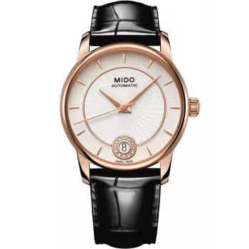 MIDO Damen Automatikuhr M007207360360 33mm Roségold PVD Edelstahl und Leder