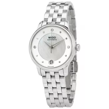 MIDO Damen Automatikuhr M039207111060 33mm Edelstahl Perlmutt-Zifferblatt