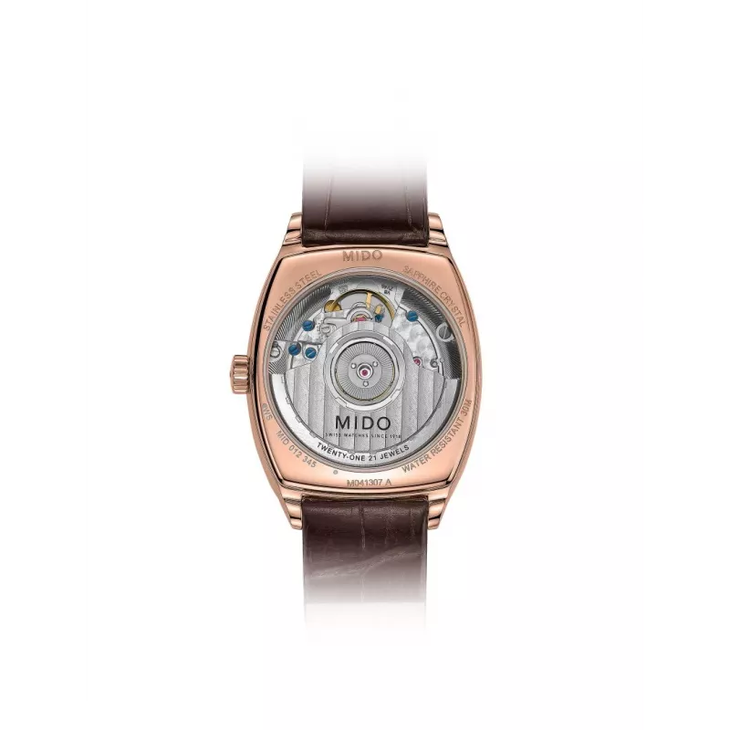 MIDO Damen Automatikuhr M041307362960 30,5mm Roségold PVD