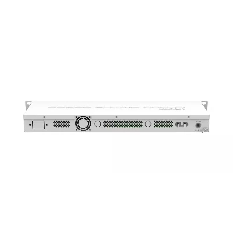 MikroTik CSS326-24G-2S+RM Managed Layer 2 Switch, 24x Gigabit Ethernet, 2x 10G SFP+, PoE Input, 1U Rackmount, Weiß