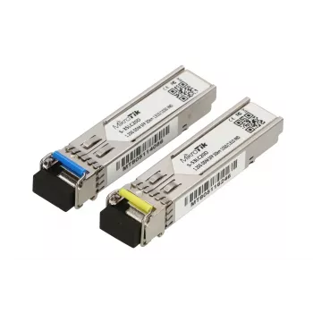 MikroTik SFP Module S-3553LC20D, 1,25 Gb/s, 20 km, Single-Mode, Paar (T1310nm/R1550nm) + (T1550nm/R1310nm)
