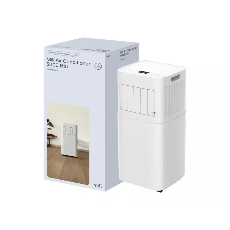 Mill MPAC5000 Klimaanlage 5000 BTU, für Räume bis 12 m², Weiß