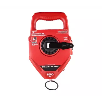 Milwaukee Schnurlineal 45m Spule – Metallkurbel, Planetengetriebe, Anti-Jam