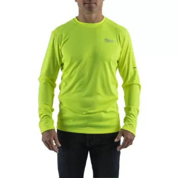 MILWAUKEE Langarm-Arbeits-T-Shirt Hellgelb Größe S WWLSYL-S