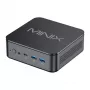 MINIX NR660LP Mini PC, AMD Ryzen 5 6600H, 16GB DDR5, 512GB NVMe SSD, Windows 11 Pro, Schwarz