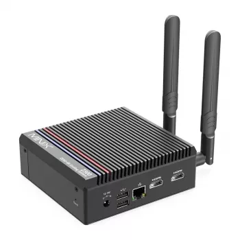 MINIX Z300-0dB Barebone Mini PC Intel Processor N300 8C/8T bis 3.8GHz DDR5 1x SODIMM M.2 PCIe Gen4 Wi-Fi 6E BT5.2 2x 2.5GbE HDMI 2.1 DP 1.4 USB-C 90W VESA Schwarz