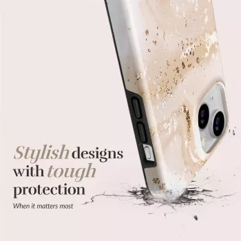 MIO Gold Marble Magsafe-kompatible Hülle für iPhone 16 Plus