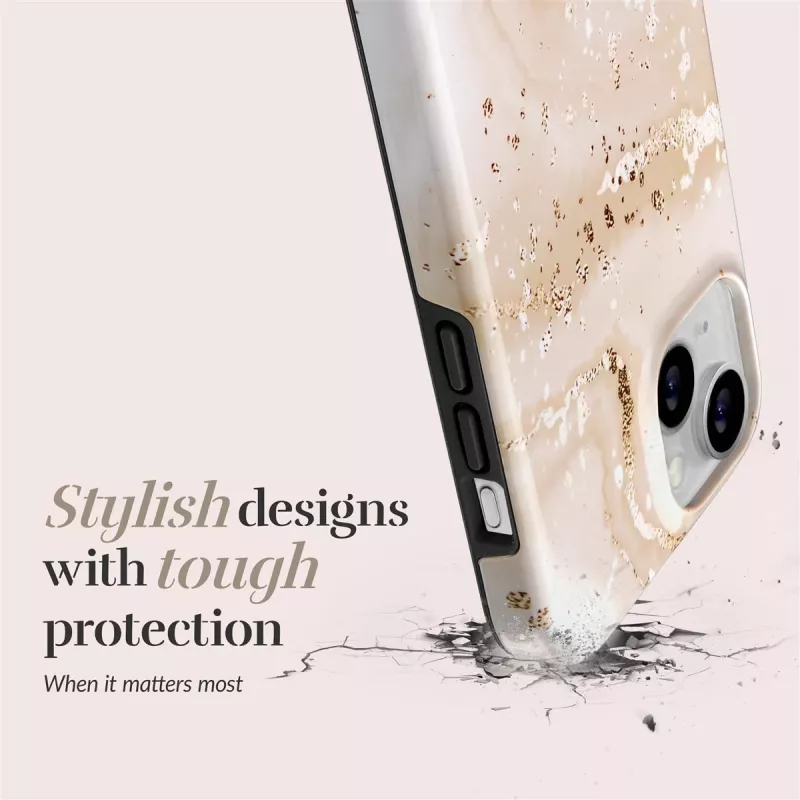 MIO Gold Marble Magsafe-kompatible Hülle für iPhone 16 Plus
