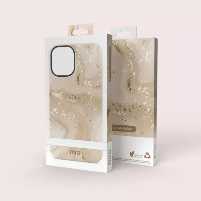 MIO Gold Marble Magsafe-kompatible Hülle für Samsung S24 FE 5G