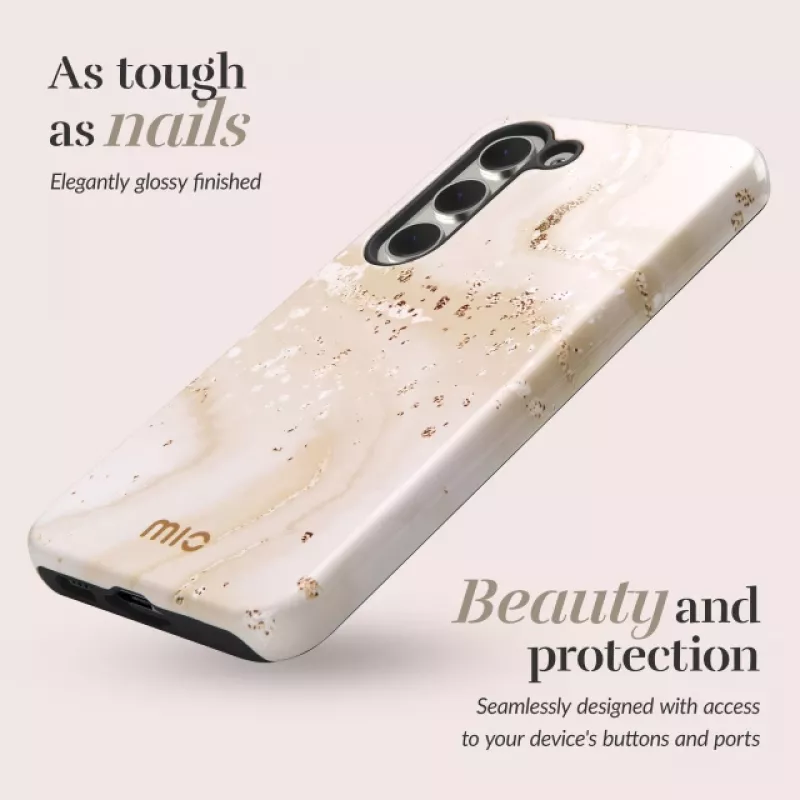 MIO Gold Marble Magsafe-kompatible Hülle für Samsung S24 FE 5G