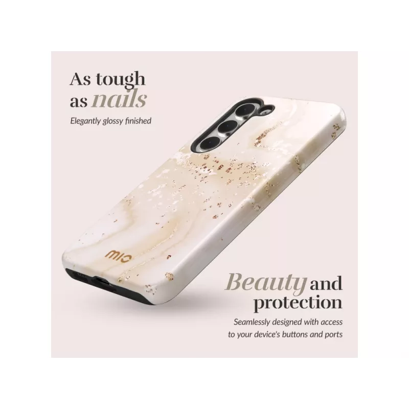 MIO Gold Marble Magsafe-kompatible Hülle für Samsung S25 Plus 5G