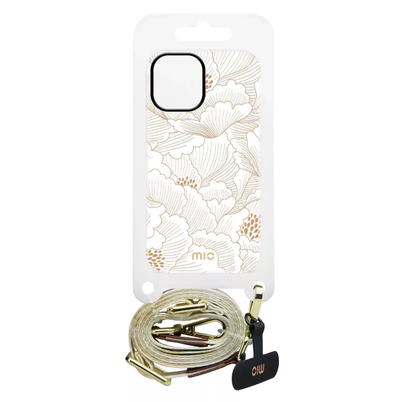 MIO Lanyard Strap White Roses