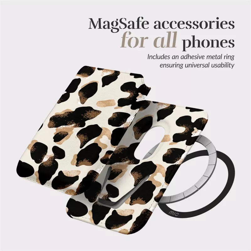 MIO Leopard Magsafe Case Compatible Card Holder