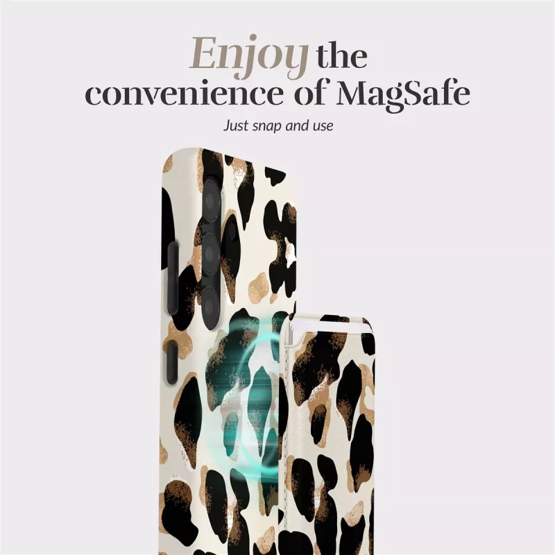 MIO Leopard Magsafe Case Compatible Card Holder