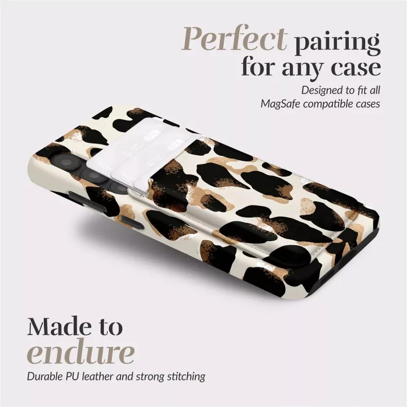 MIO Leopard Magsafe Case Compatible Card Holder