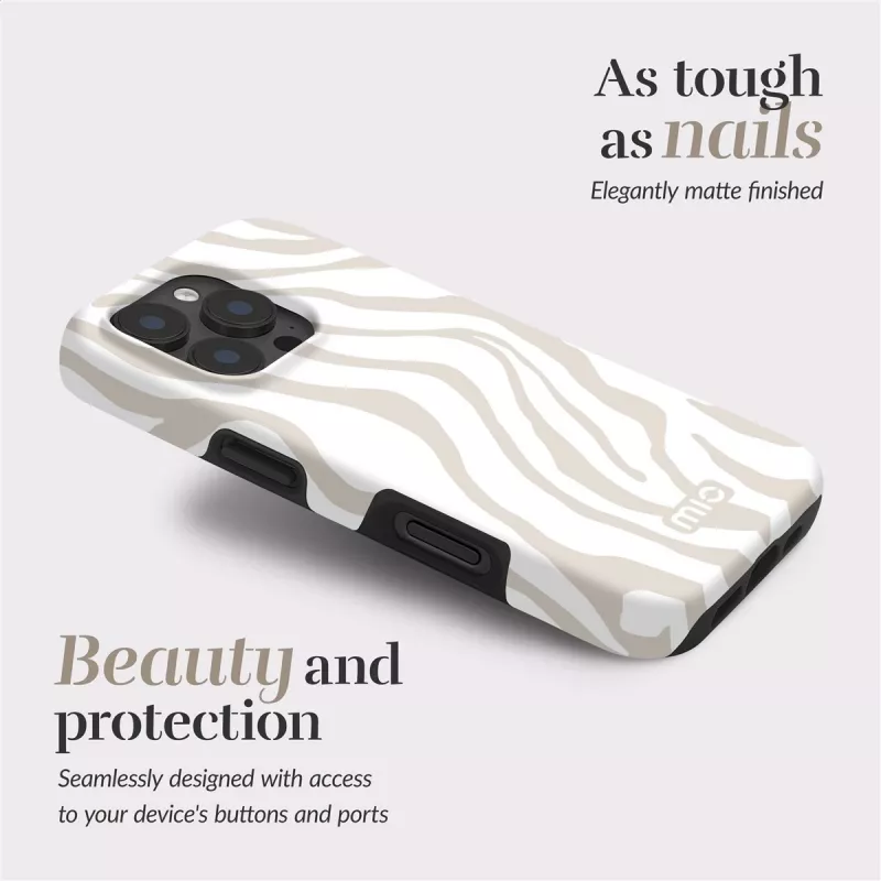 MIO Sandy Zebra Magsafe Case Kompatibel für Samsung S25+ 5G