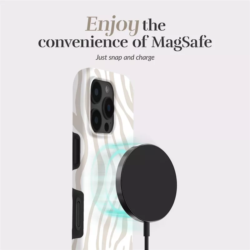 MIO Sandy Zebra Magsafe Case Kompatibel für Samsung S25+ 5G