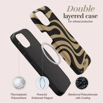 MIO Swirl Magsafe Kompatible Hülle für iPhone 16 Plus
