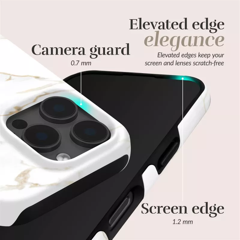MIO White Marble Magsafe Case Kompatibel für iPhone 16 Plus