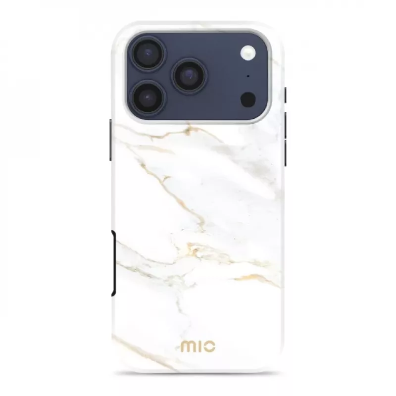 MIO White Marble Magsafe Kompatibel für iPhone 17 Pro Max
