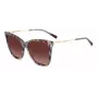 MISSONI Damen Butterfly-Sonnenbrille MIS0106SX193X - Braun gemusterter Acetatrahmen, braune Verlaufsgläser, UV400-Schutz