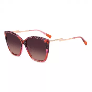 MISSONI Damen Butterfly-Sonnenbrille MIS0123GSSDH - Havana, Brown Gradient, 57mm
