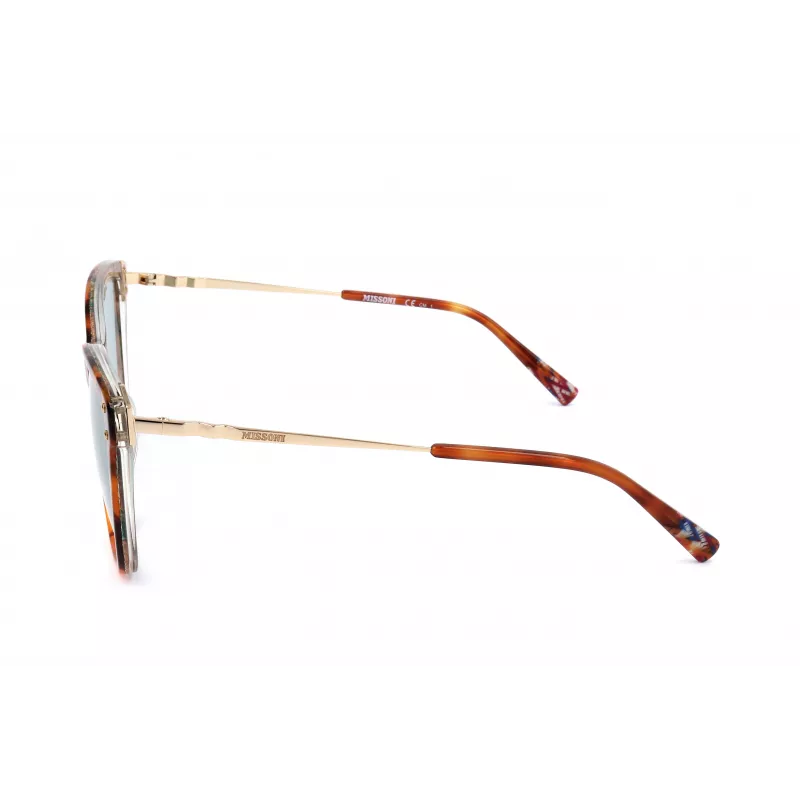 MISSONI Damen-Sonnenbrille MIS0003S2NL - Havanna Acetat Cat Eye mit braunen Verlaufsgläsern