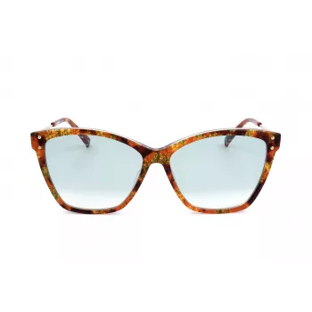 MISSONI Damen-Sonnenbrille MIS0003S2NL - Havanna Acetat Cat Eye mit braunen Verlaufsgläsern