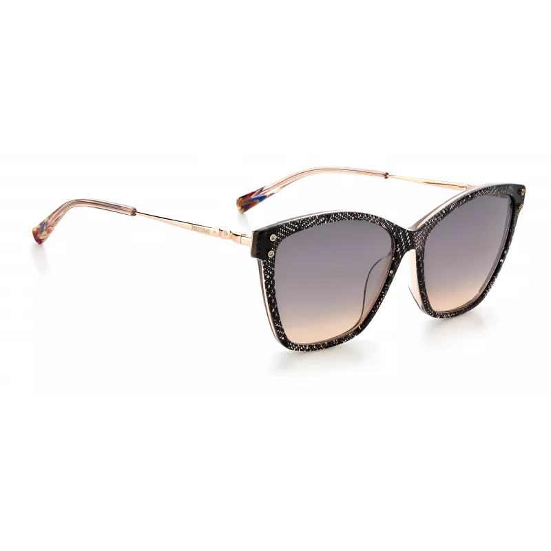 MISSONI Damen-Sonnenbrille MIS0003SKDXFF - Modischer Vollrand-Acetatrahmen mit Verlaufsgläsern 56/14/140 mm
