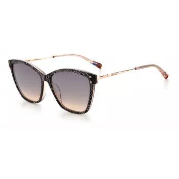 MISSONI Damen-Sonnenbrille MIS0003SKDXFF - Modischer Vollrand-Acetatrahmen mit Verlaufsgläsern 56/14/140 mm