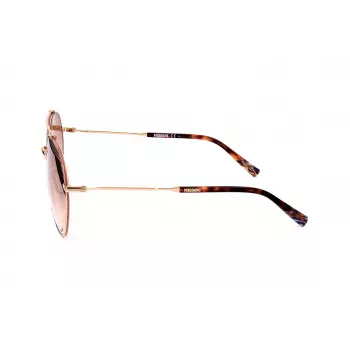 MISSONI Damen-Sonnenbrille MIS0015STNG Butterfly Acetatrahmen UV400 Graue Gläser 60/15/145 mm