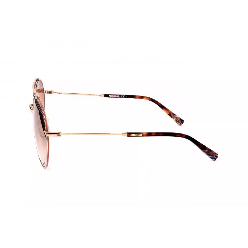 MISSONI Damen-Sonnenbrille MIS0015STNG Butterfly Acetatrahmen UV400 Graue Gläser 60/15/145 mm