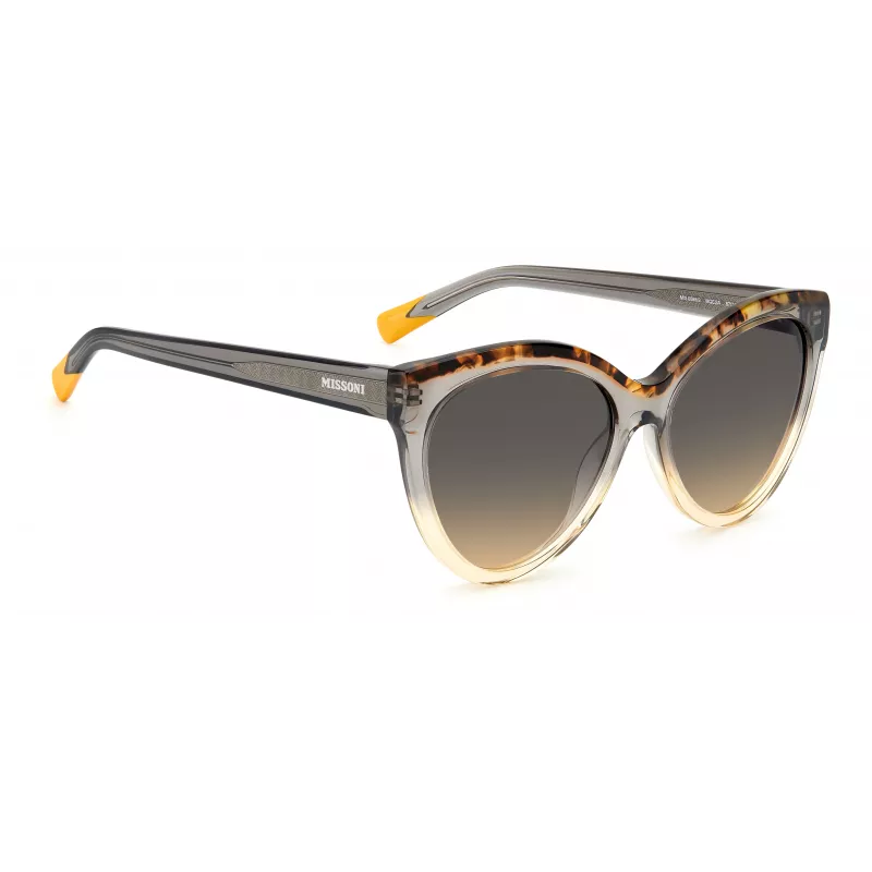 MISSONI Damen-Sonnenbrille MIS0088SMQEF7 - Rechteckiger Acetatrahmen, UV400-Schutz, 57 mm Gläser