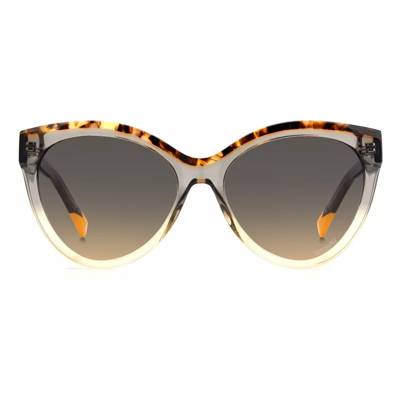 MISSONI Damen-Sonnenbrille MIS0088SMQEF7 - Rechteckiger Acetatrahmen, UV400-Schutz, 57 mm Gläser