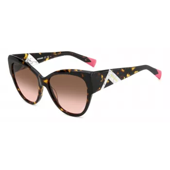 Missoni Damen-Sonnenbrille MIS0171S086 - Havanna-Acetatrahmen, braune Verlaufsgläser, 57 mm