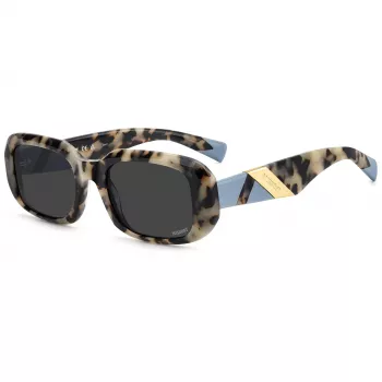 MISSONI Damen-Sonnenbrille MIS0220SC9K Havana Acetat Square Frame Grau Gradient Glas 52/20/140 mm